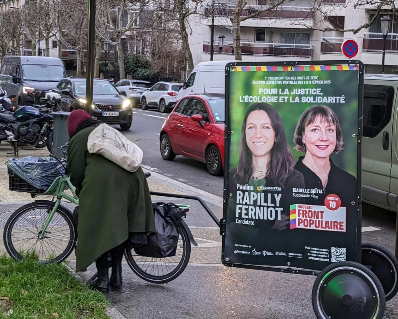 Opération EELV / Front Populaire : 1 Remorque Publicitaire pour Pauline Rapilly Ferniot