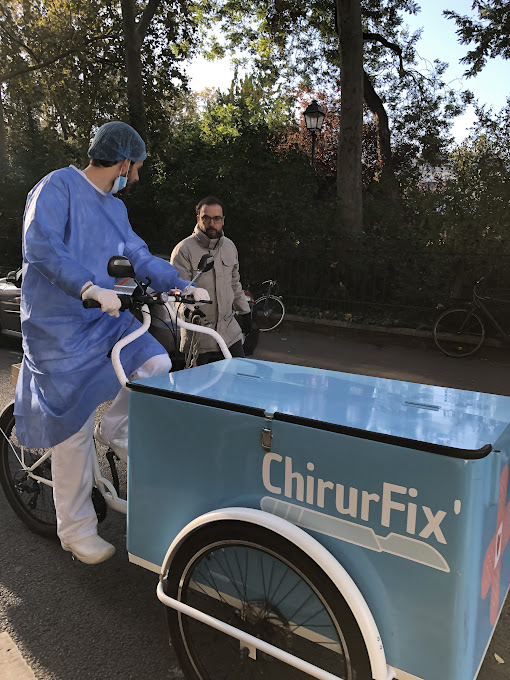 Opération "Broute" Canal+ avec Triporteur Isotherme KV1