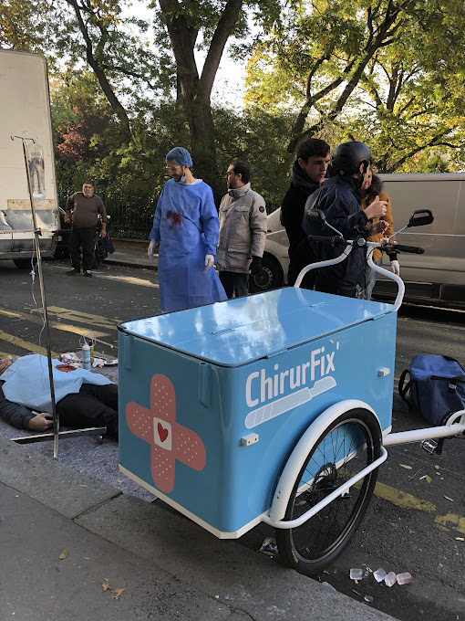 Opération "Broute" Canal+ avec Triporteur Isotherme KV1