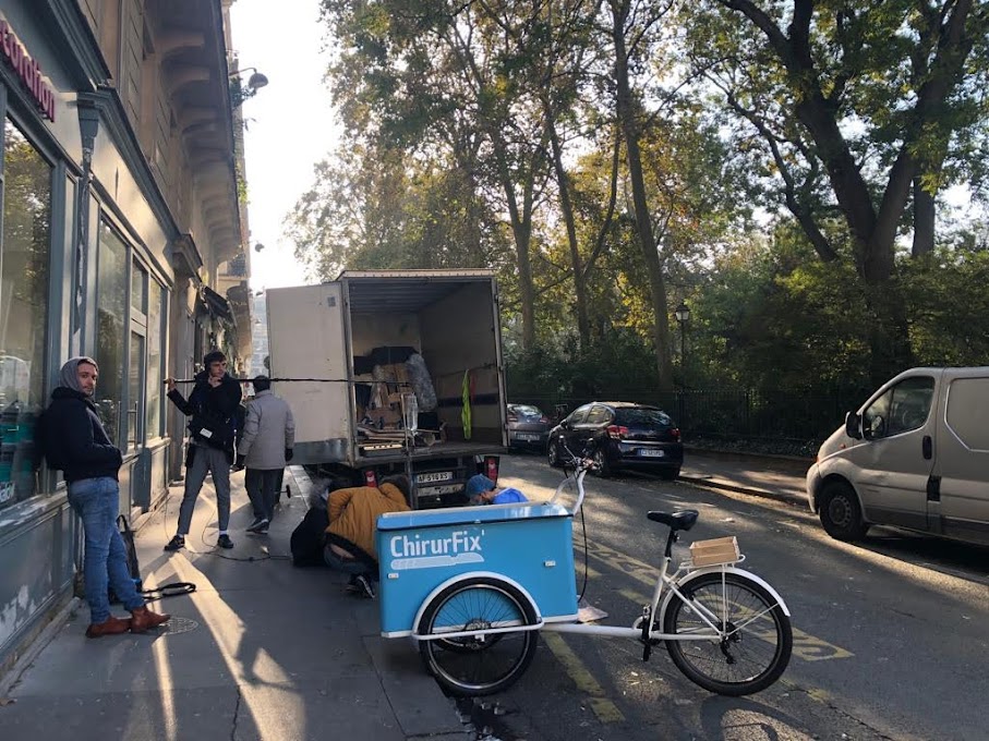Opération "Broute" Canal+ avec Triporteur Isotherme KV1