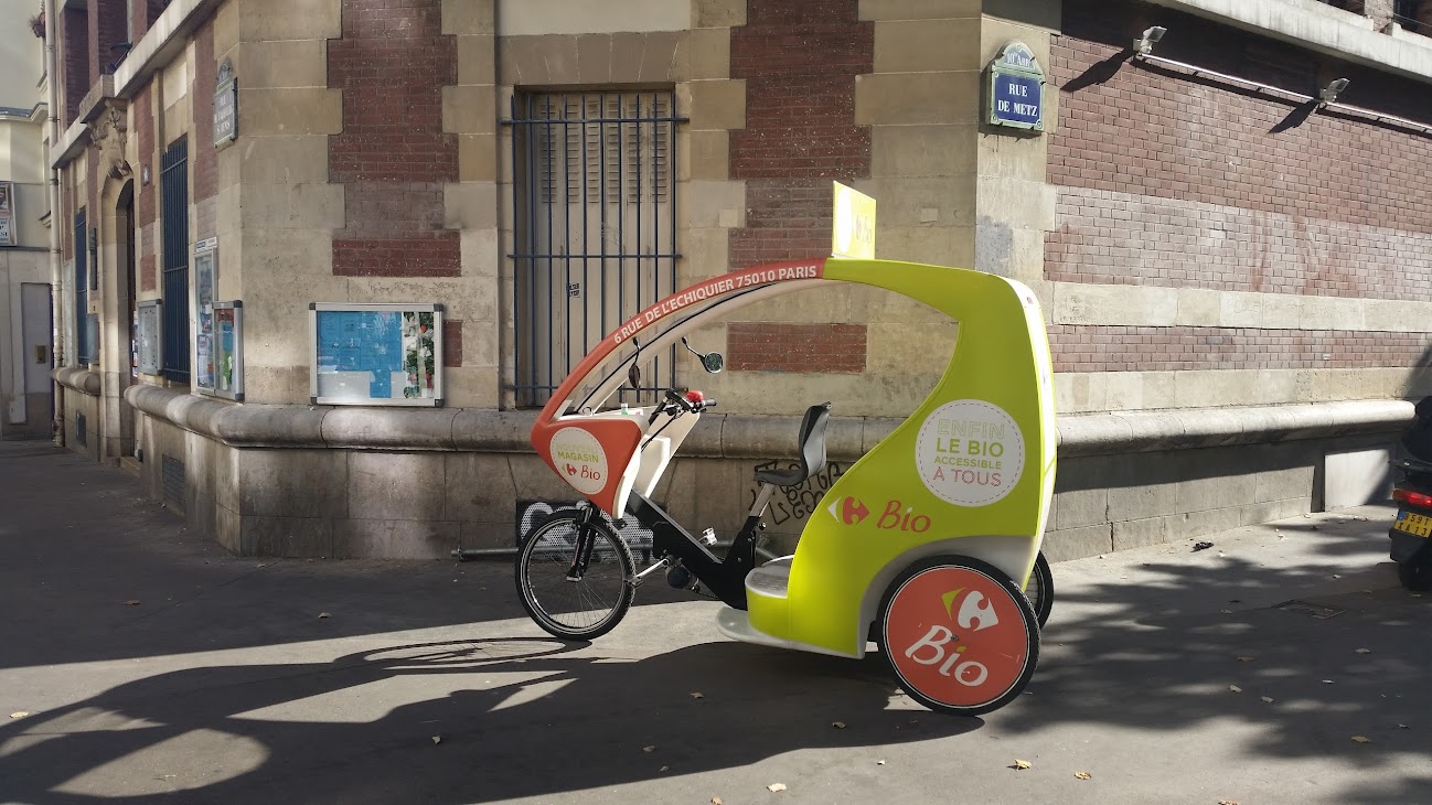 Opération Carrefour BIO Échiquier : 1 Vélo Taxi CTX V2