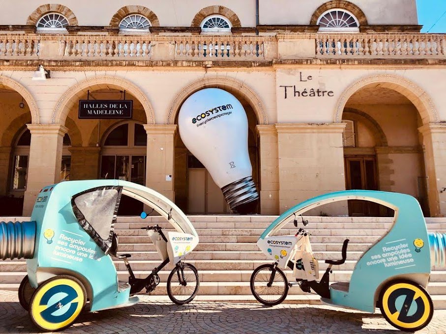 Location de 6 Vélos Taxis (Egg & V2) pour Ecosystem