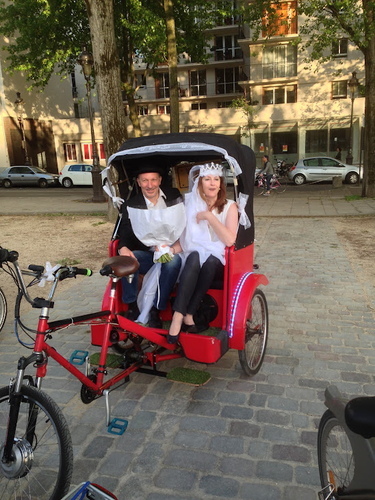 Mariage Valérie C en vélo calèche le 9 mai 2015, au Pré St Gervais