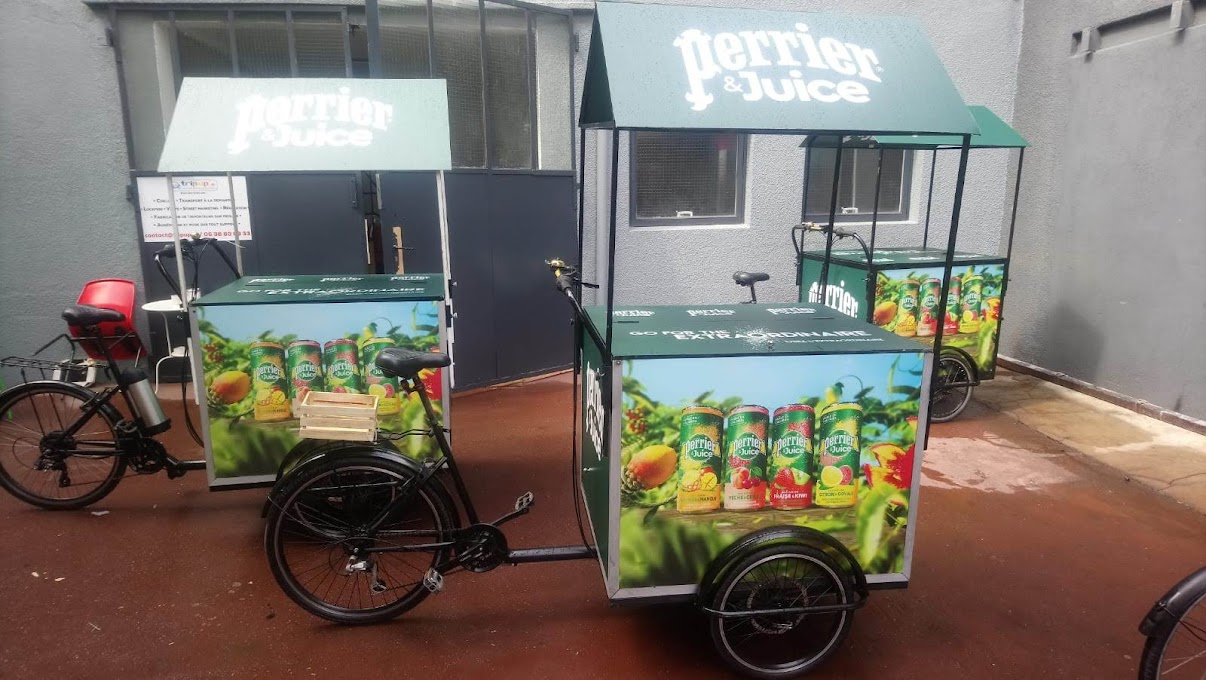 Location de 4 Triporteurs (KV3 & KV4) pour Perrier