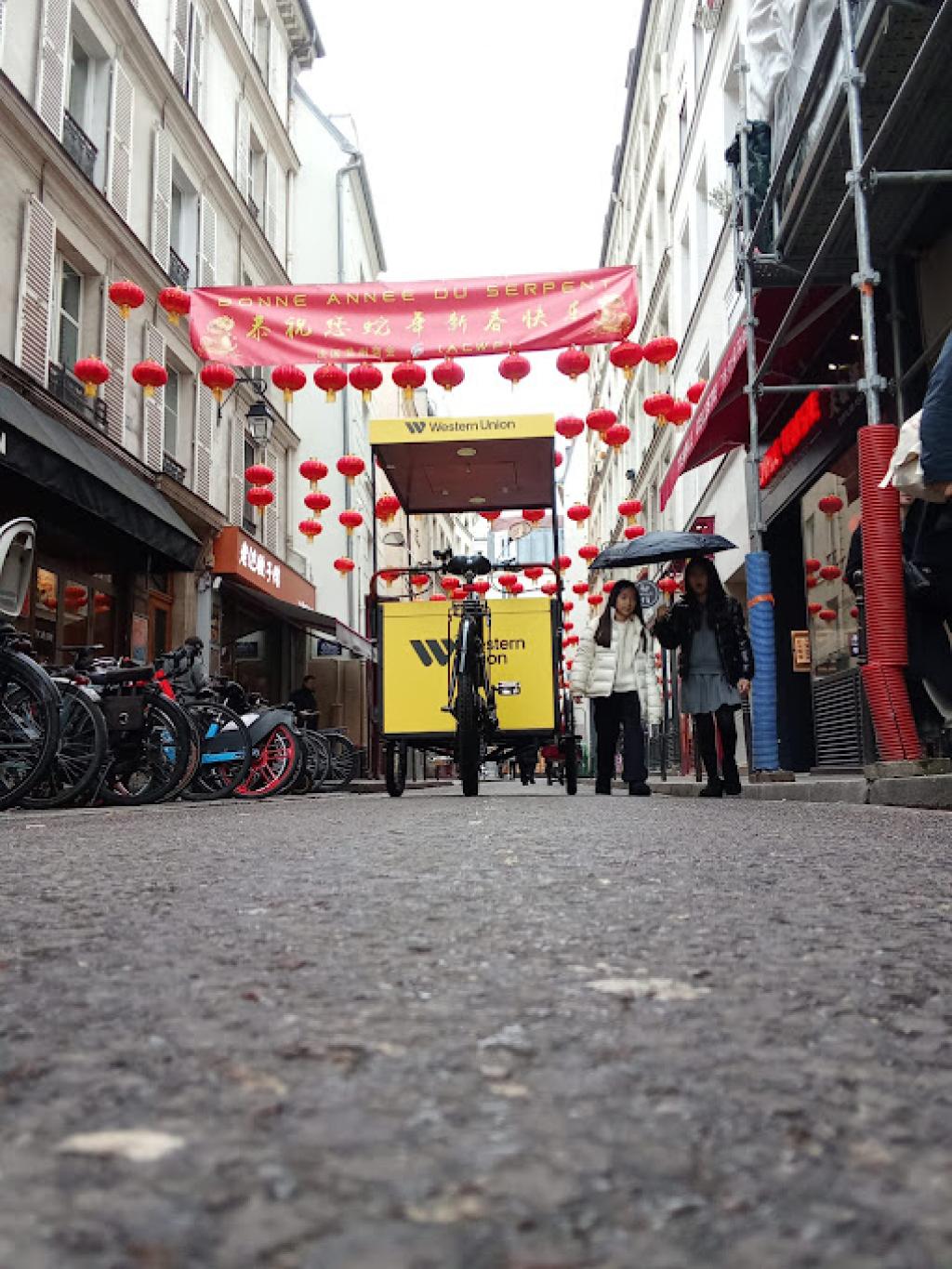 Opération Western Union visibilité et sampling