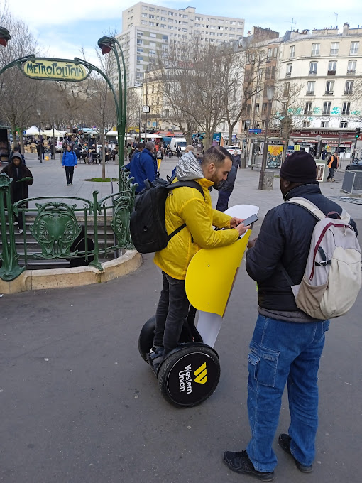 Campagne Western Union en Segway
