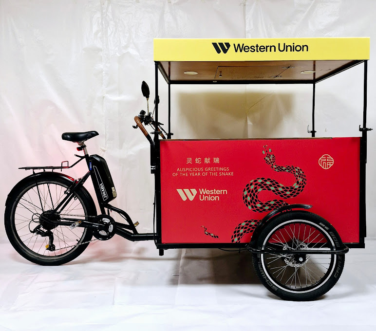 Opération Western Union visibilité et sampling