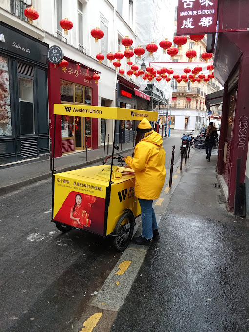 Opération Western Union visibilité et sampling